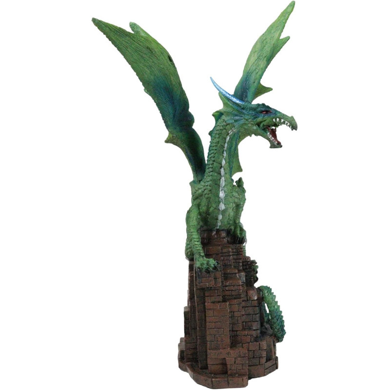 Trinx Terra Wyvern Monarch Dragon Perching On Medieval Castle